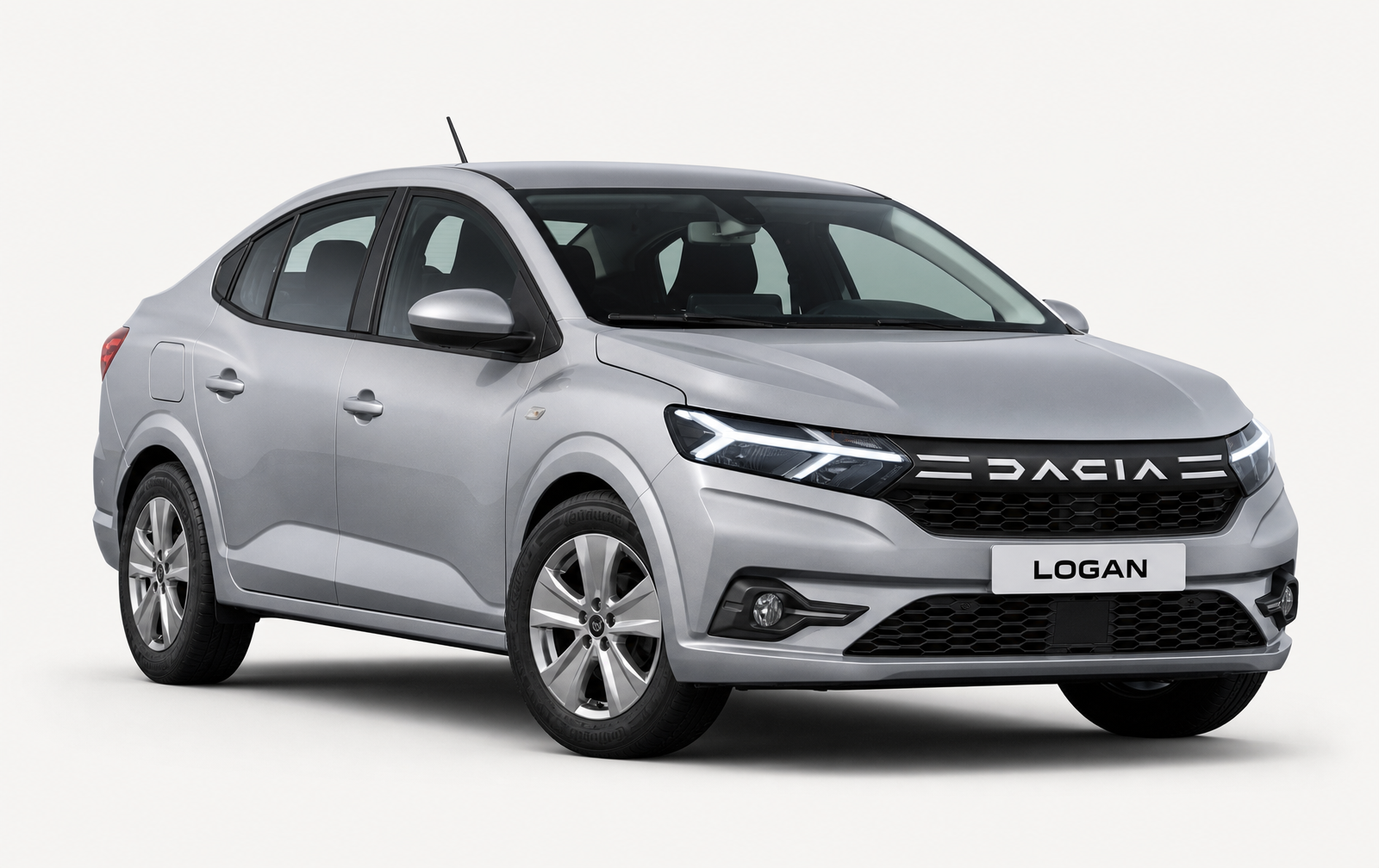 Dacia Logan 2024 gris sur fond clair